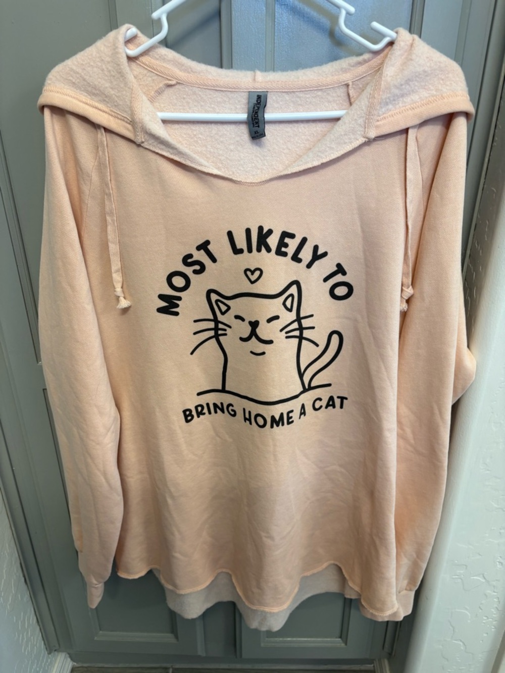 Women’s Cali Wave Pink Cat Hoodie